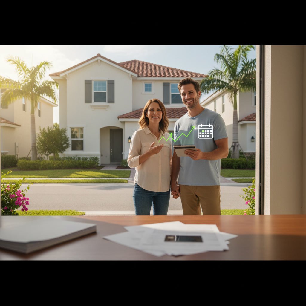 Credit score improvement chart for Florida mortgage applicants