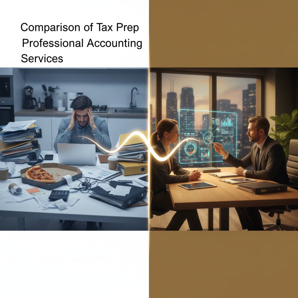 Small business owner meeting with tax accountant reviewing financial strategies