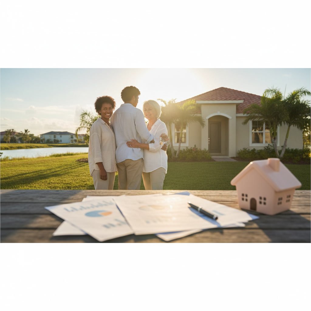 Florida home with mortgage loan approval documents for buyers with limited credit history