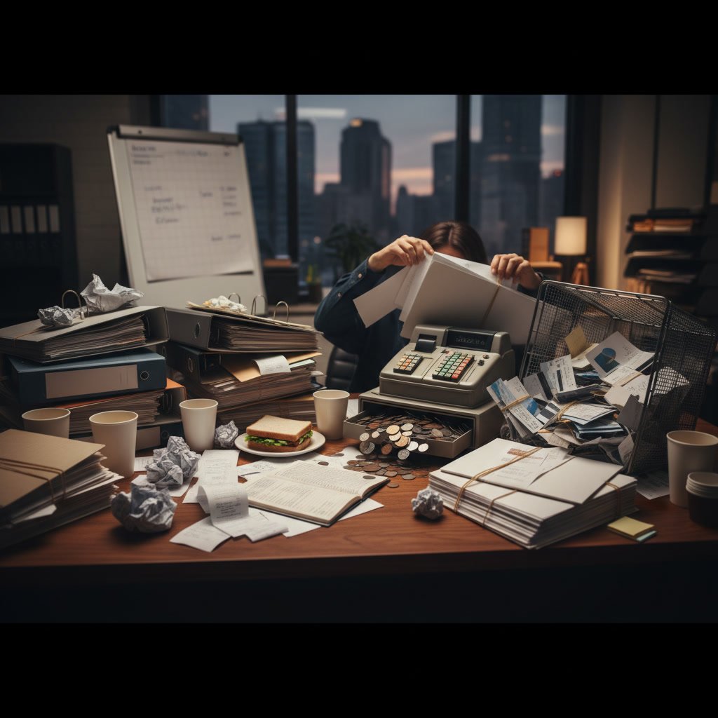 Financial professional reviewing accrual accounting reports with business owner