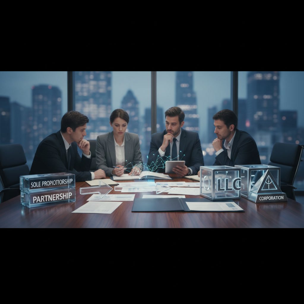 Business owner reviewing tax documents with professional accountant for business tax filing